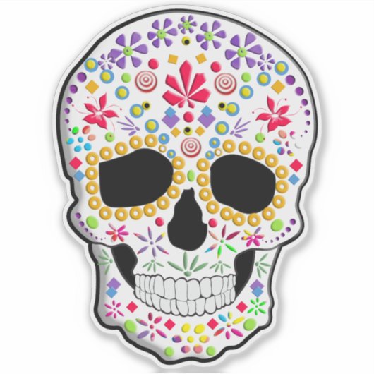 糖スカル シール (正面)