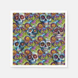 糖スカル スタンダードカクテルナプキン