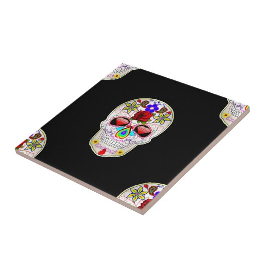 糖スカル タイル (側面)