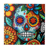 糖スカル タイル (正面)