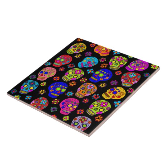 糖スカル タイル (側面)