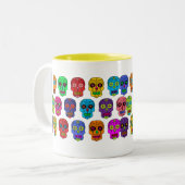 糖スカル ツートーンマグカップ (正面左)