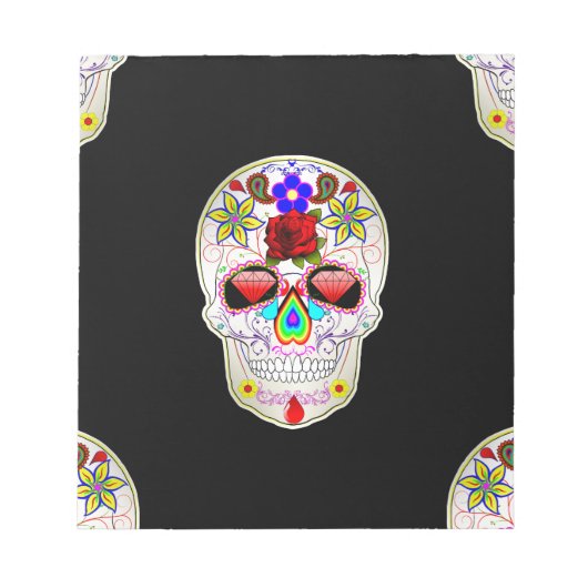 糖スカル ノートパッド (正面)