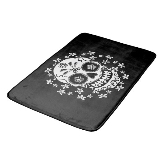 糖スカル バスマット (アングル)