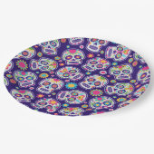 糖スカル ペーパープレート (アングル)