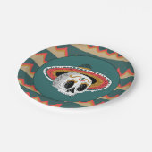 糖スカル ペーパープレート (アングル)