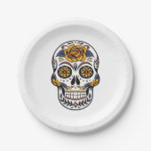 糖スカル ペーパープレート (正面)