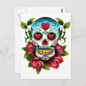 糖スカル ポストカード (正面/裏面)