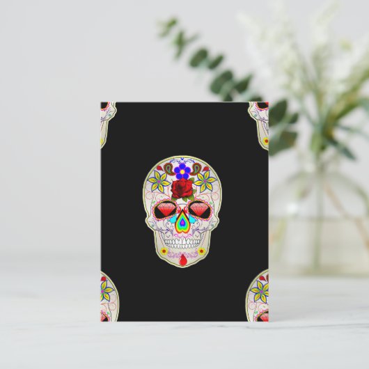 糖スカル ポストカード (スタンド正面)