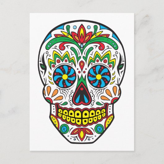 糖スカル ポストカード (正面)