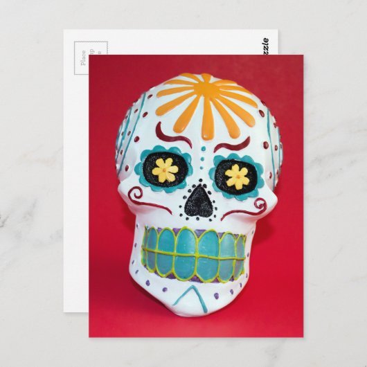 糖スカル ポストカード (正面/裏面)