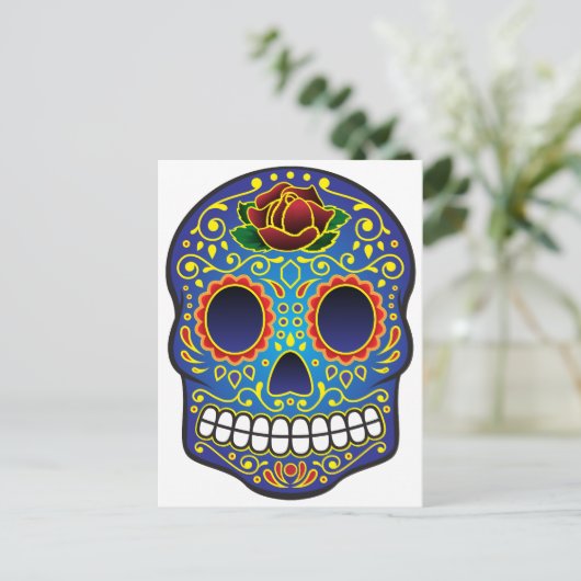 糖スカル ポストカード (スタンド正面)