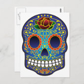 糖スカル ポストカード (正面/裏面)