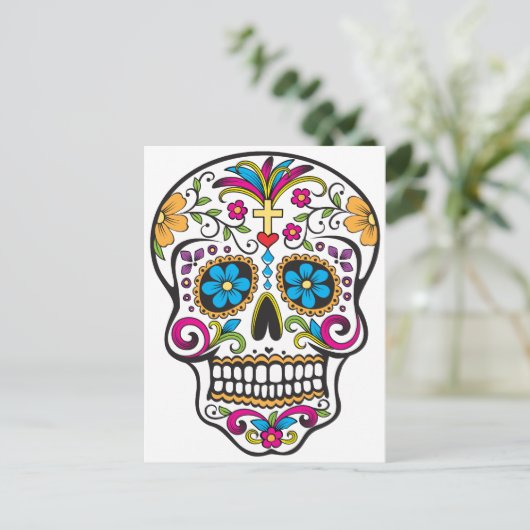 糖スカル ポストカード (スタンド正面)