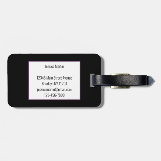 糖スカル ラゲッジタグ (裏面横)