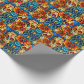 糖スカル ラッピングペーパー (角)