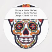 糖スカル ラベル (デザイン2)