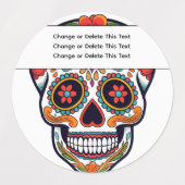 糖スカル ラベル (デザイン1)