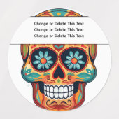 糖スカル ラベル (デザイン2)