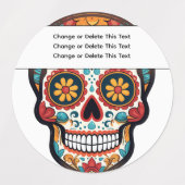 糖スカル ラベル (デザイン2)