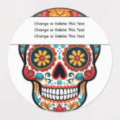 糖スカル ラベル (デザイン1)