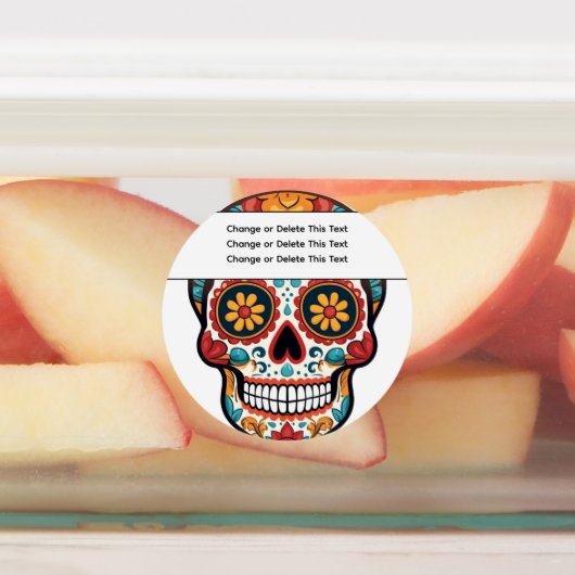 糖スカル ラベル (貼付)