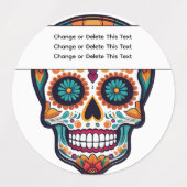 糖スカル ラベル (デザイン2)