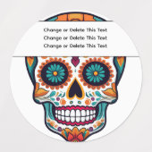 糖スカル ラベル (デザイン1)