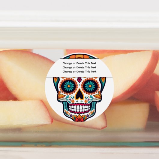 糖スカル ラベル (貼付)