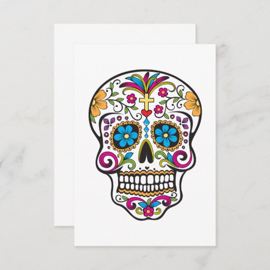 糖スカル 出欠カード (正面/裏面)