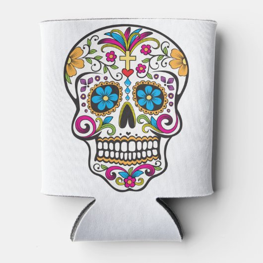 糖スカル 缶クーラー (正面)