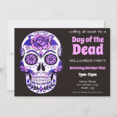 糖スカル | Day of the Dead Halloween招待状 招待状 (正面)