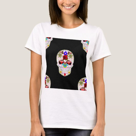 糖スカル Tシャツ (正面)