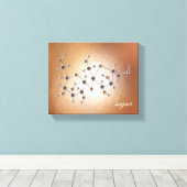 糖分子 キャンバスプリント (インサイチュ (ウッドフロア))