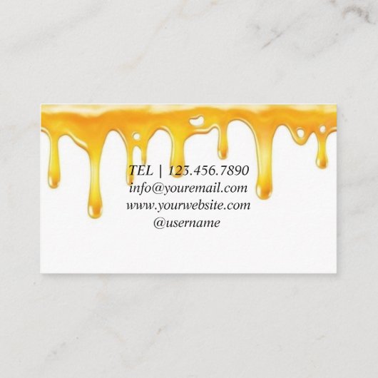 糖化した脱毛 名刺 (裏面)