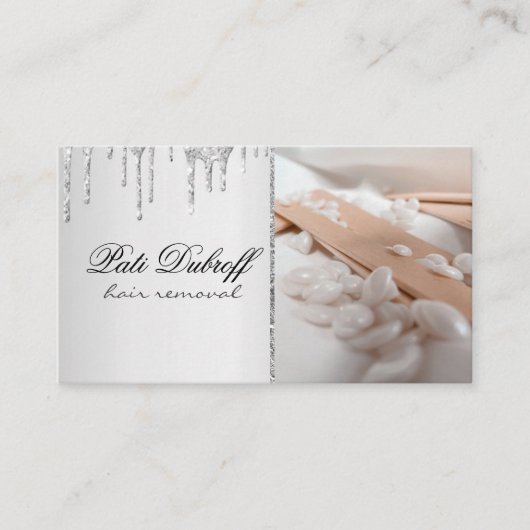 糖化脱毛の糖化美しいサロンスパ 名刺 (正面)