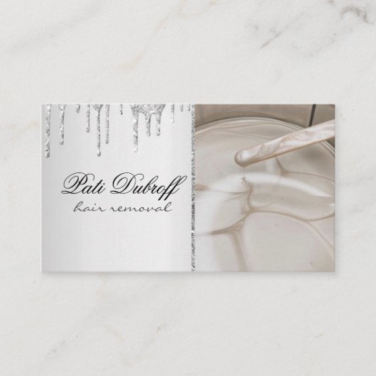 糖化脱毛の糖化美しいサロンスパ 名刺 (正面)