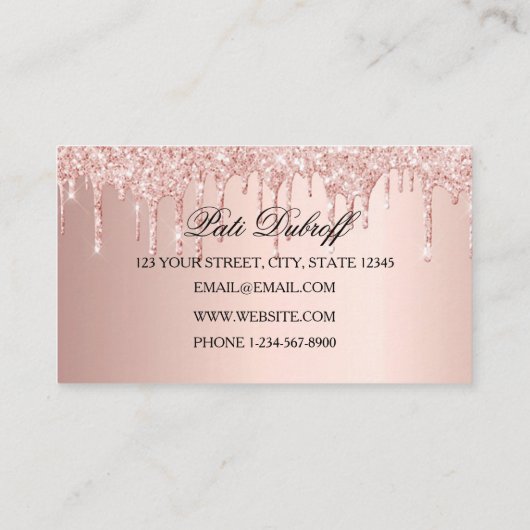 糖化脱毛名刺 名刺 (裏面)