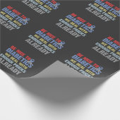 糖尿おもしろい病性粗インスリン戦士 ラッピングペーパー (角)