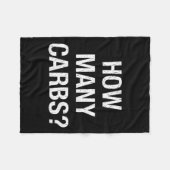 糖尿おもしろい糖尿病の数 フリースブランケット (正面(横))