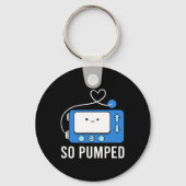 糖尿病おもしろいタイプ1の子供のように揚水糖尿病 キーホルダー (正面)