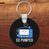 糖尿病おもしろいタイプ1の子供のように揚水糖尿病 キーホルダー (正面)