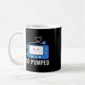 糖尿病おもしろいタイプ1の子供のように揚水糖尿病 コーヒーマグカップ (左)