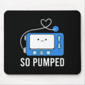 糖尿病おもしろいタイプ1の子供のように揚水糖尿病 マウスパッド (正面)