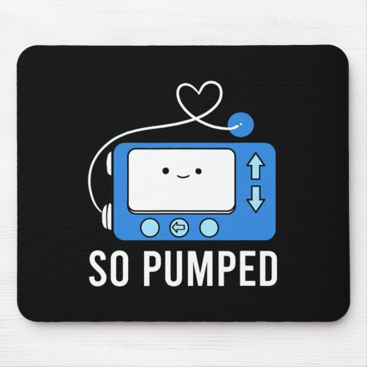 糖尿病おもしろいタイプ1の子供のように揚水糖尿病 マウスパッド (正面)