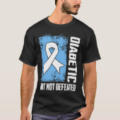 糖尿病だけど挫けない Tシャツ (正面)