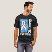 糖尿病だけど挫けない Tシャツ (正面フル)