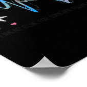 糖尿病と戦う人のために私の衣服ブルー認識度 ポスター (角)