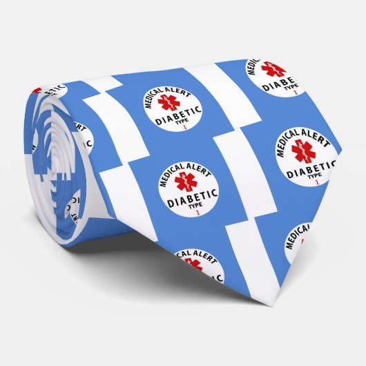 糖尿病のタイプ1 ネクタイ (ロール)