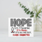 糖尿病の希望1 ポストカード (スタンド正面)